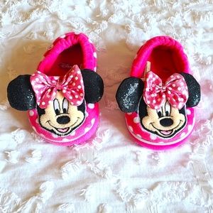 DINSEY Minnie Mouse Slippers for Toddlers Size S 5/6